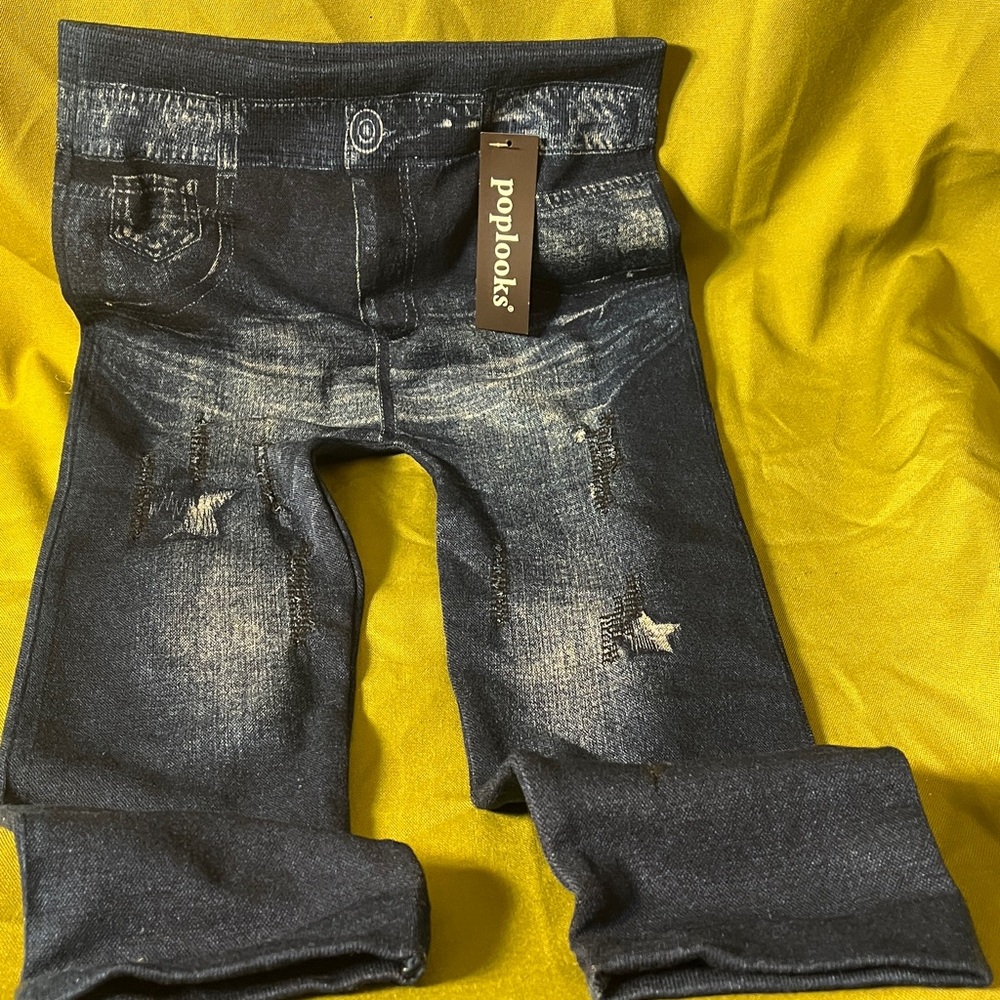 Poplooks Distressed Crop Jeggings